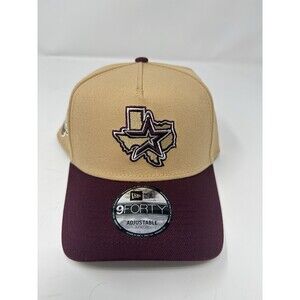 New Era 9Forty A-Frame Houston Astros 2005 World Series Tan/Maroon Snapback Hat